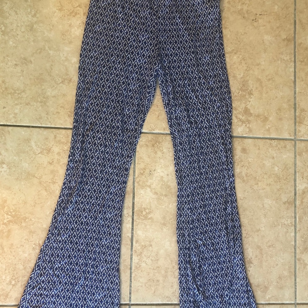 Forever 21 Bell Bottoms with diamond pattern.